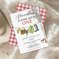 Vintage Clothes Line O-Fish-Ally One 1st Birthday