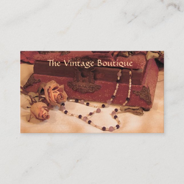 Vintage Clothing Business Card (Front)