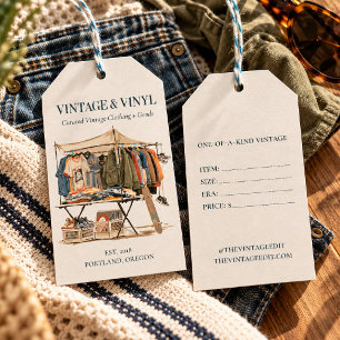Vintage Clothing Shop Custom Hang Tags