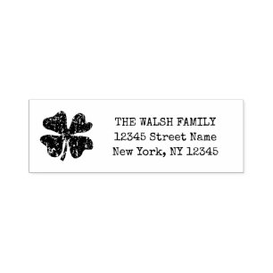 Vintage clover self inking return address stamps