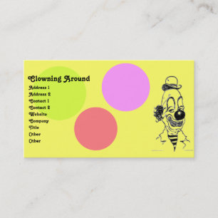 Vintage Clown Business Card