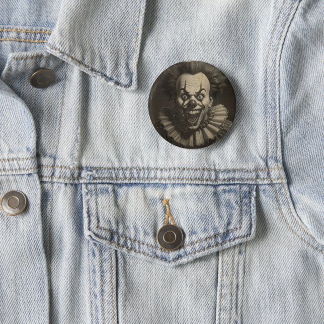 vintage clown button (In Situ)