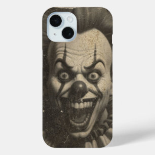 Vintage clown iPhone 15 phone case