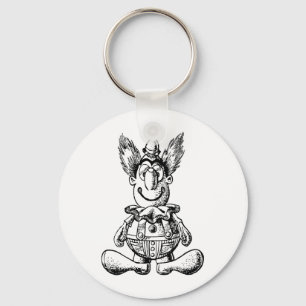 vintage clown keychain