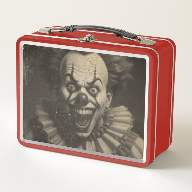 vintage clown lunch box (Front)