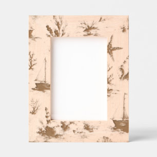 Vintage Coastal Cottage Laser Etched Picture Frame