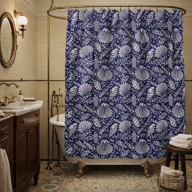 Vintage Coastal Ocean Beach Seashells Pattern (Creator Uploaded)