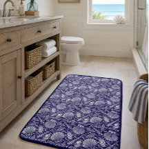 Vintage Coastal Ocean Beach Seashells Pattern