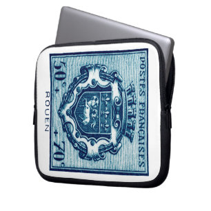 Vintage Coat of Arms Rouen, France Laptop Sleeve