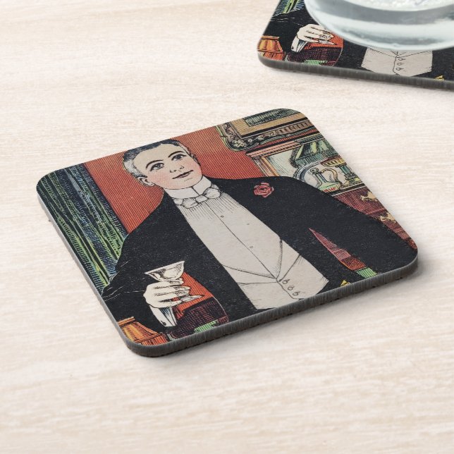 Vintage Cocktail Culture Coaster (Left Side)