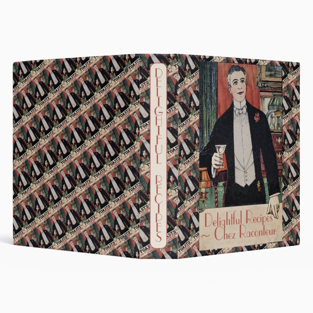 Vintage Cocktail Culture Recipe Binder (Background)