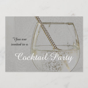 Vintage cocktail party invitation