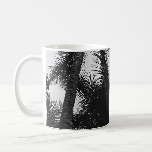 VINTAGE COCONUT PALM TREE COFFEE MUG (Left)