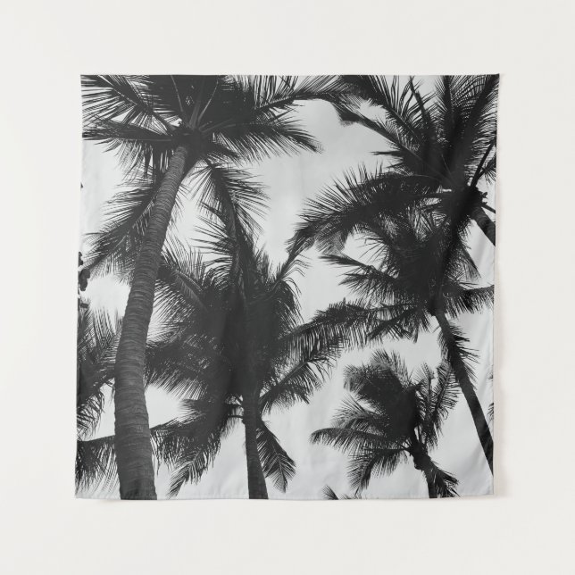 VINTAGE COCONUT PALM TREE TAPESTRY (Front)