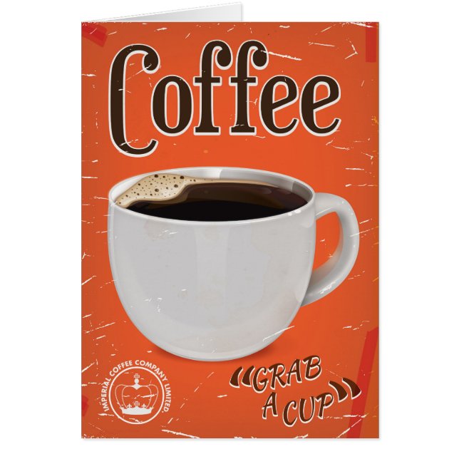 Vintage Coffee Advertisement Poster (Front)