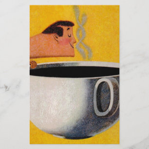 Vintage Coffee Advertisement Stationery