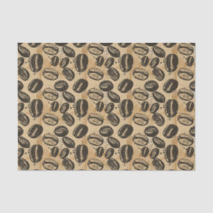 Vintage Coffee Bean Pattern Wallpaper Decoupage Tissue Paper