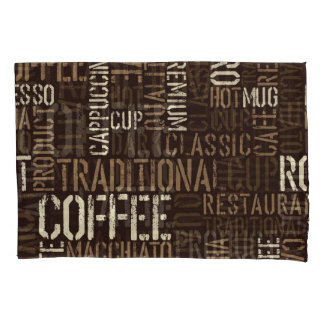 Vintage Coffee Experience Seamless Pattern Pillowcase