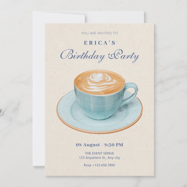 Vintage coffee  invitation (Front)