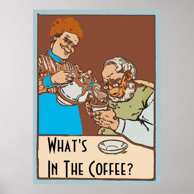 Vintage Coffee Poster, change text Poster (Front)