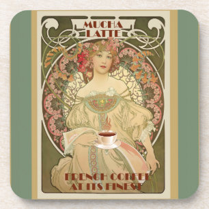 Vintage Coffee Poster Coaster