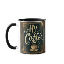 Vintage Coffee Quote Artwork Design