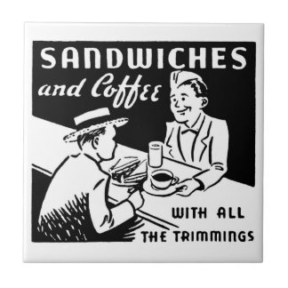 Vintage Coffee Shop Kitchen Tile