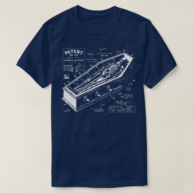 vintage coffin design T-Shirt (Design Front)