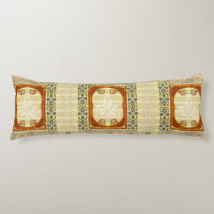 Vintage collage body pillow
