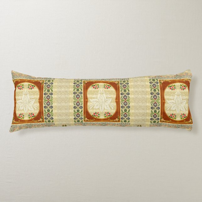 Vintage collage body pillow (Front)