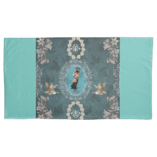 Vintage collage pillowcase