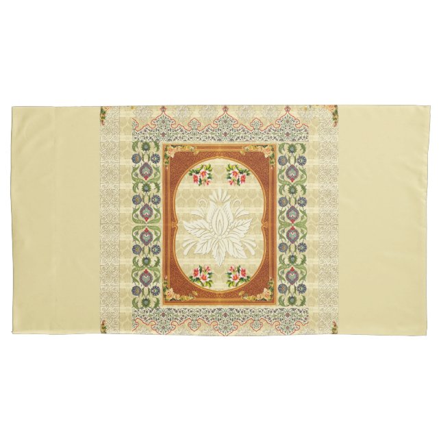 Vintage collage pillowcase (Front-Left)