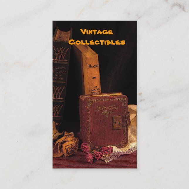 Vintage Collectibles Business Card (Front)