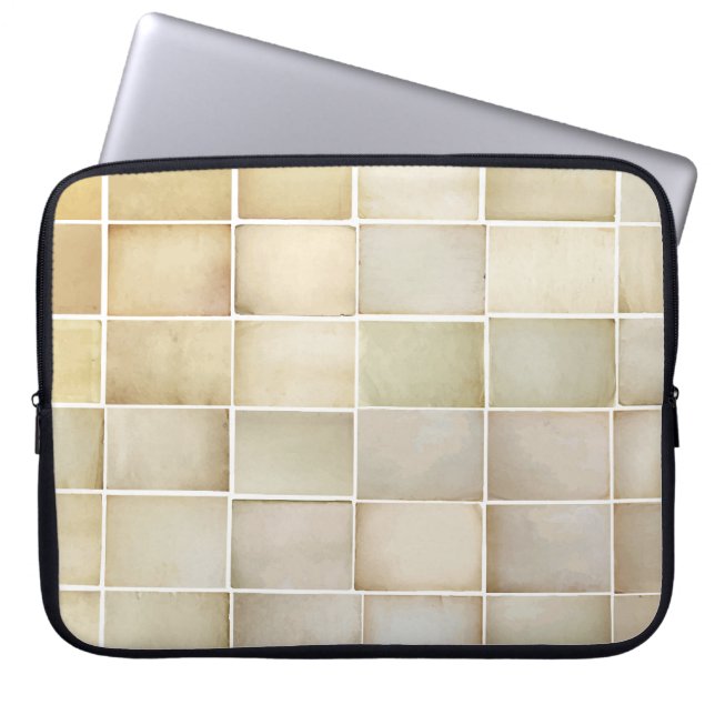 Vintage collection: old paper set. laptop sleeve (Front)
