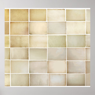 Vintage collection: old paper set. poster