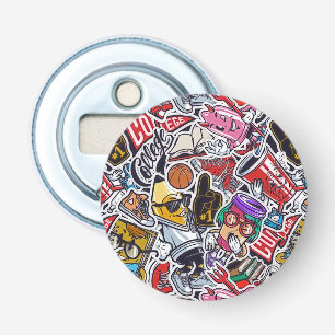 Vintage College Pop Culture Bottle Opener