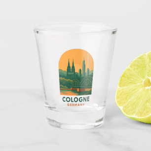Vintage Cologne Germany Travel – Retro European  Shot Glass