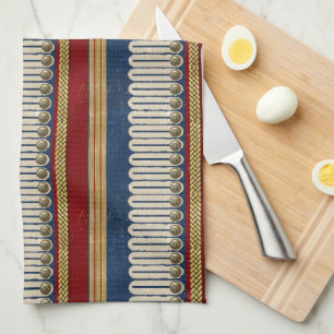 Vintage Colonial Brass and Braid ID1309 Kitchen Towel
