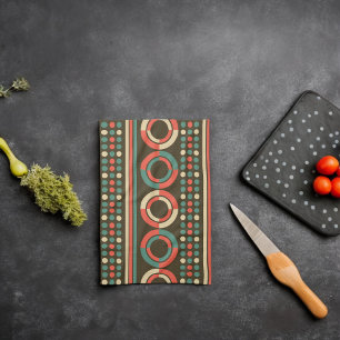 Vintage Color Geometric Shape Pattern Kitchen Towel