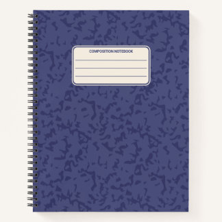 Vintage Color Marble Pattern Speckled Notebook