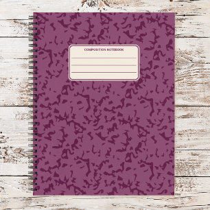 Vintage Color Marble Pattern Speckled Notebook