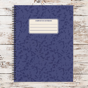 Vintage Color Marble Pattern Speckled Notebook