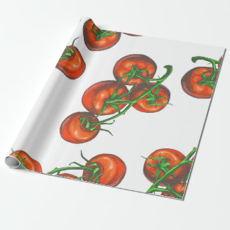 Vintage color seamless pattern with fresh vegetabl wrapping paper