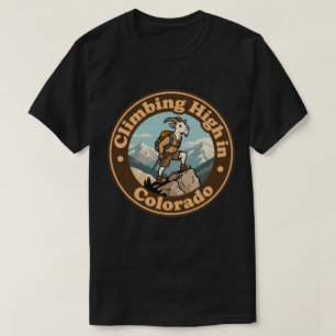 Vintage Colorado Climbing High Mountain Goat T-Shirt