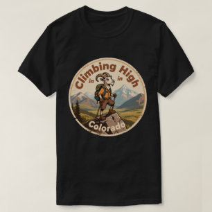 Vintage Colorado Climbing High Mountain Goat T-Shirt