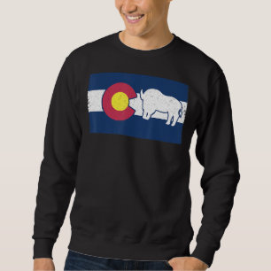 Vintage Colorado Flag Mountain Vacation Sweatshirt