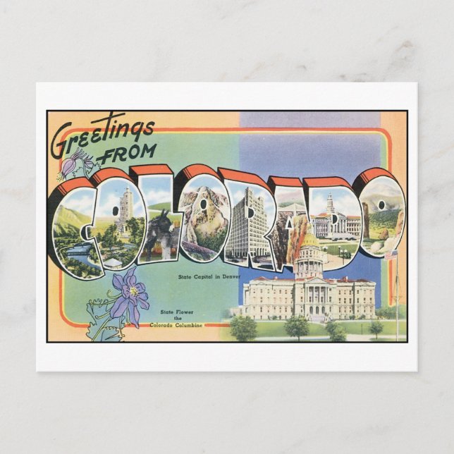 Vintage Colorado Postcard (Front)