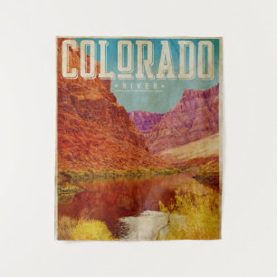 Vintage Colorado River Tapestry