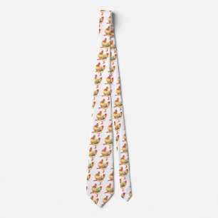 Vintage Colorful Barnyard Chicken from Farm Tie