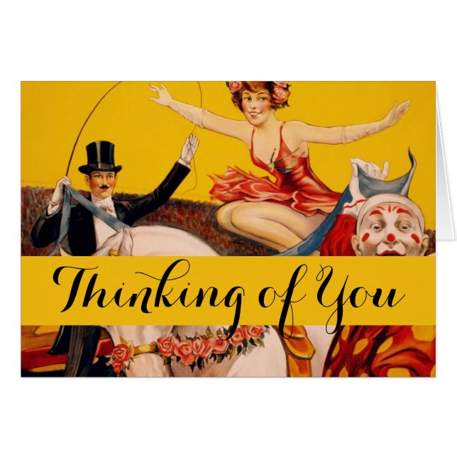 Vintage Colorful Circus Performer Poster (Front Horizontal)